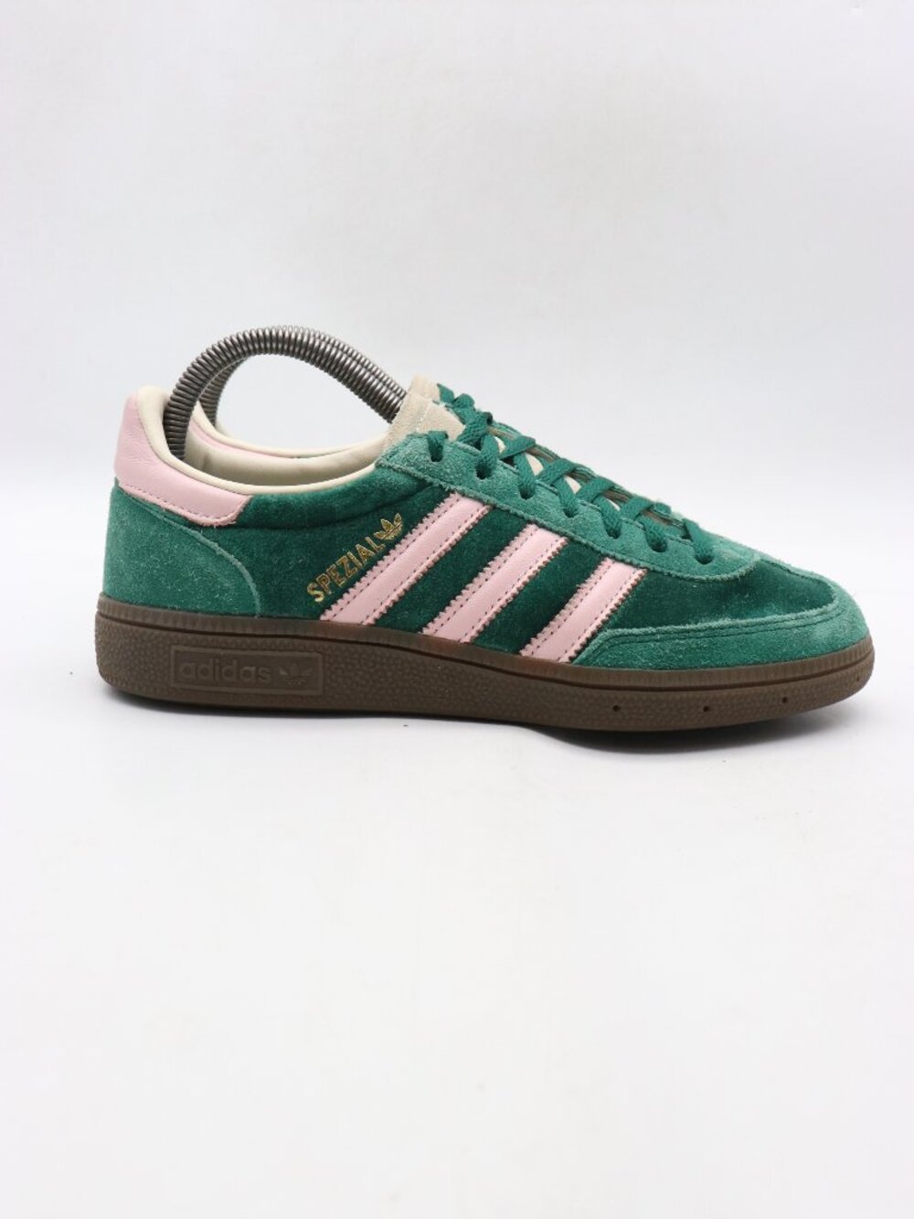 adidas Handball Spezial Collegiate Women's Size 7.5 Green Pink Velvet JI2648